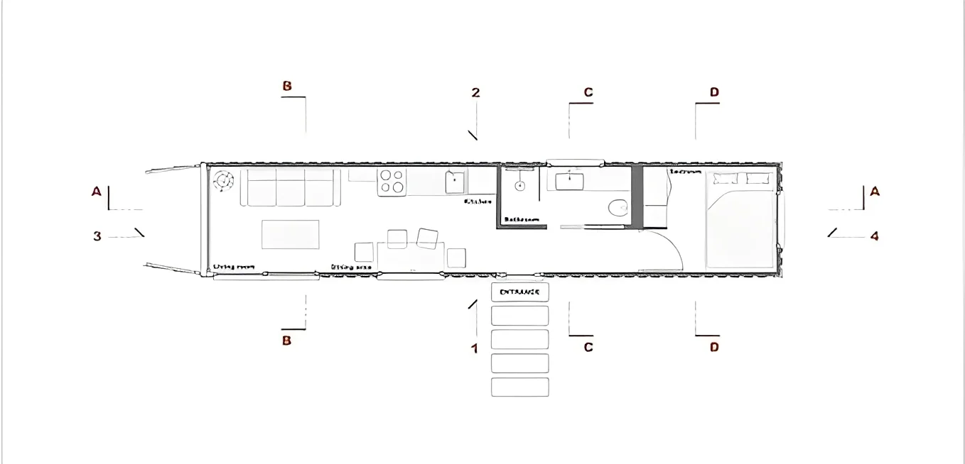 40Ft Living Container House – Shipping Container Home - Image 2
