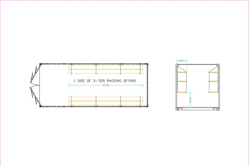 Fastfit Three Tier Racking (Single Bay) - Image 4