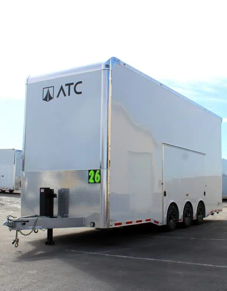 Enclosed ATC Car Trailer 2026 26ft. Aluminum Stacker ROM 800 w/Tiltable 14ft. Lift 5949 - Image 5